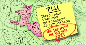 PLU Repport du d&eacute;lai d'opposition au transfert des comp&eacute;tence